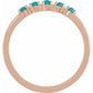 14K Gold Turquoise Stackable Ring At Regard Jewelry in Austin, Texas - Regard Jewelry