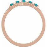 Load image into Gallery viewer, 14K Gold Turquoise Stackable Ring At Regard Jewelry in Austin, Texas - Regard Jewelry
