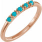 14K Gold Turquoise Stackable Ring At Regard Jewelry in Austin, Texas - Regard Jewelry