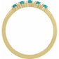 14K Gold Turquoise Stackable Ring At Regard Jewelry in Austin, Texas - Regard Jewelry