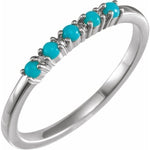 Load image into Gallery viewer, 14K Gold Turquoise Stackable Ring At Regard Jewelry in Austin, Texas - Regard Jewelry

