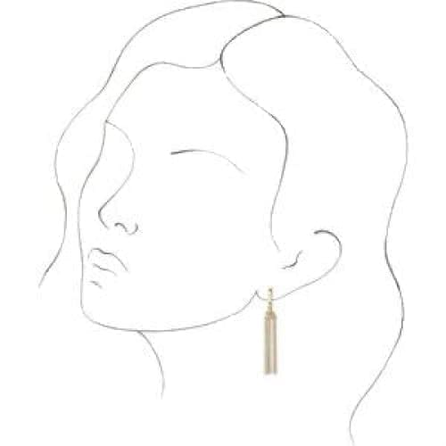 14K Rose 53.2 mm Hinged Hoop Chain Earrings at Regard Jewelry in Austin, Texas - Regard Jewelry