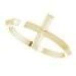 Load image into Gallery viewer, 14K Rose Negative Space Cross Ring at Regard Jewelry in Austin, Texas - Regard Jewelry
