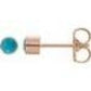 14k Turquoise Bezel-Set Earrings at Regard Jewelry in Austin, Texas - Regard Jewelry