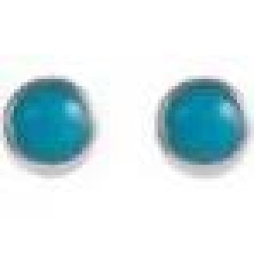 14k Turquoise Bezel-Set Earrings at Regard Jewelry in Austin, Texas - Regard Jewelry