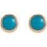 Load image into Gallery viewer, 14k Turquoise Bezel-Set Earrings at Regard Jewelry in Austin, Texas - Regard Jewelry

