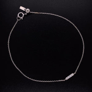 14K WG Baguette Diamond Bar Bracelet 7" at Regard Jewelry in Austin, Texas - Regard Jewelry