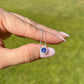 14K WG EFFY .75ct Round Tanzanite and .11tcw Diamond Halo Necklace 2.7g, 18" at Regard Jewelry in - Regard Jewelry