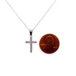 Load image into Gallery viewer, 14K WG Pave Diamond Cross Necklace.39tcw 16-18 at Regard 
