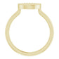 14K White .03 CTW Diamond Stackable Geometric Ring at Regard Jewelry in Austin, Texas - Regard Jewelry