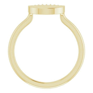 14K White .03 CTW Diamond Stackable Geometric Ring at Regard Jewelry in Austin, Texas - Regard Jewelry