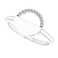 14K White .03 CTW Diamond Stackable Geometric Ring at Regard Jewelry in Austin, Texas - Regard Jewelry
