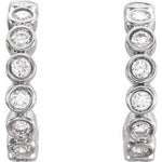 Load image into Gallery viewer, 14K White 1/3 CTW Lab-Grown Diamond Hoop Earrings at Regard Jewelry in Austin, Texas - Regard Jewelry
