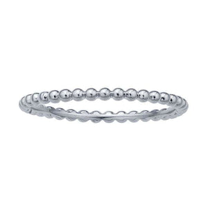 14K White Gold Beaded Rings at Regard Jewelry in Austin, Texas - Regard Jewelry