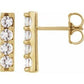 14K Yellow 1/2 CTW Diamond Bar Earrings at Regard Jewelry in Austin, Texas - Regard Jewelry