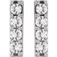 14K Yellow 1/2 CTW Diamond Bar Earrings at Regard Jewelry in Austin, Texas - Regard Jewelry
