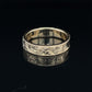 14k Yellow Band With Ideal Cut Diamonds and Handengraving at Regard Jewelry in Austin, Texas - Regard Jewelry