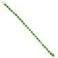14k Yellow Gold Green Tsavorite and Diamond Line Bracelet at Regard Jewelry in Austin, Texas - Regard Jewelry