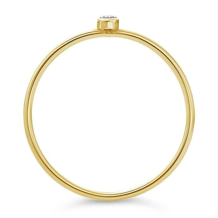 14K Yellow Gold Lab-Created Diamond-Set Ring at Regard Jewelry in Austin, Texas - Regard Jewelry
