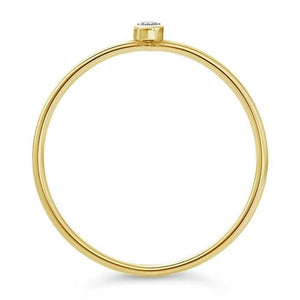 14K Yellow Gold Lab-Created Diamond-Set Ring at Regard Jewelry in Austin, Texas - Regard Jewelry