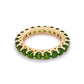 14K YG 2.20tcw Round Tsavorite Garnet Eternity Band 4.1g, s6.25+ at Regard Jewelry in Austin, Texas - Regard Jewelry