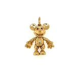 Load image into Gallery viewer, 14K YG Disney Articulating Mickey Mouse Charm Pendant Ruby Eyes 9.5g, 1&quot; at Regard Jewelry in - Regard Jewelry
