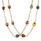 14K YG Rainbow Enamel LADY BUG Station Necklace 4.8g, 24" at Regard Jewelry in Austin, Texas - Regard Jewelry