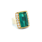 15.55CT INDICOLITE WITH 1.94CTTW DIAMONDS RING IN AUSTIN, TX. - Regard Jewelry