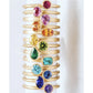 18k Matte Yellow Gold Yumdrop Ring with a Pear Shape Peach Tourmaline by Kimberly Collins Colored - Regard Jewelry