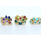18k Matte Yellow Gold Yumdrop Ring with a Pink Pear Shape Sapphire by Kimberly Collins at Regard - Regard Jewelry