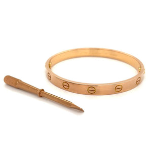 18K RG Cartier Love Bracelet at Regard Jewelry in Austin, Texas - Regard Jewelry