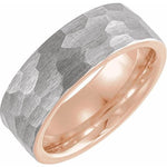 18K Rose Gold PVD Tungsten 8 mm Band at Regard Jewelry in Austin, Texas - Regard Jewelry