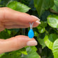 18K WG 3.92ct Pear Turquoise & .07tcw Diamond Pendant 4.6g, 17" at Regard Jewelry in Austin, Texas - Regard Jewelry