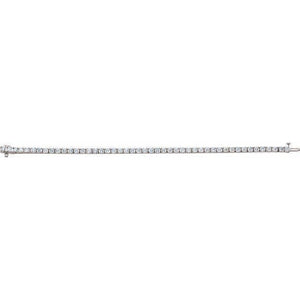 18K White 7 CTW Diamond Line 7.25" Bracelet at Regard Jewelry in Austin, Texas - Regard Jewelry