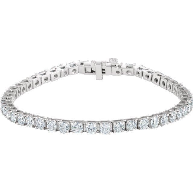 18K White 7 CTW Diamond Line 7.25" Bracelet at Regard Jewelry in Austin, Texas - Regard Jewelry