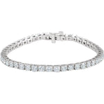 Load image into Gallery viewer, 18K White 7 CTW Diamond Line 7.25&quot; Bracelet at Regard Jewelry in Austin, Texas - Regard Jewelry
