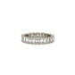 18k White Gold Emerald Cut Diamond Eternity Band at Regard