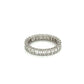 18k White Gold Emerald Cut Diamond Eternity Band at Regard