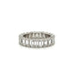 18K White Gold Emerald Cut Diamonds 4.41tcw Eternity Band at