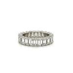 Load image into Gallery viewer, 18K White Gold Emerald Cut Diamonds 4.41tcw Eternity Band at
