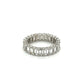 18K White Gold Emerald Cut Diamonds 4.41tcw Eternity Band at