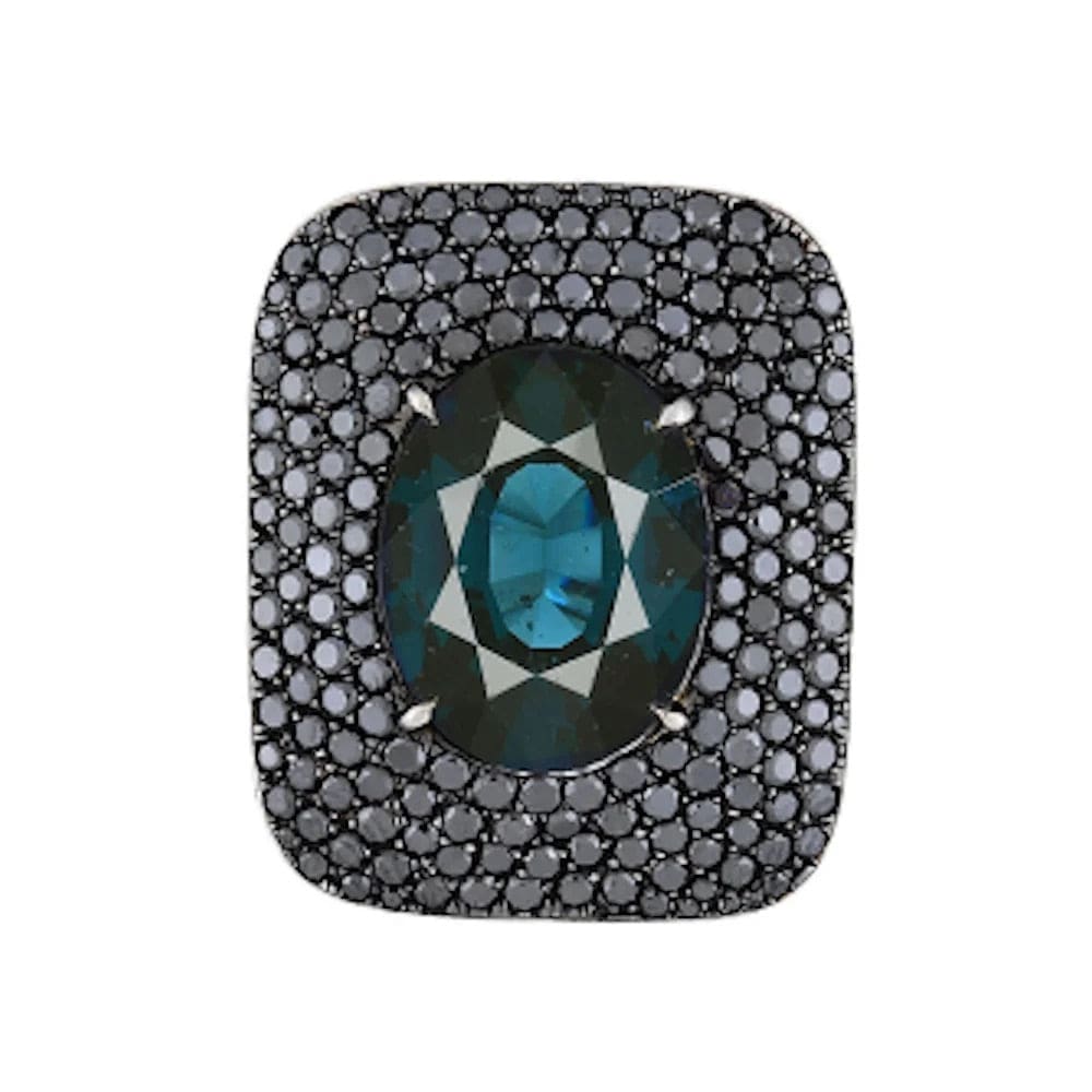 18K White Gold Estate PAOLO COSTAGLI NO HEAT Spinel GIA