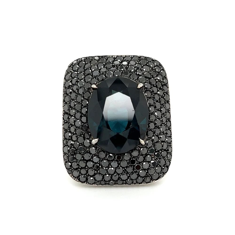 18K White Gold Estate PAOLO COSTAGLI NO HEAT Spinel GIA