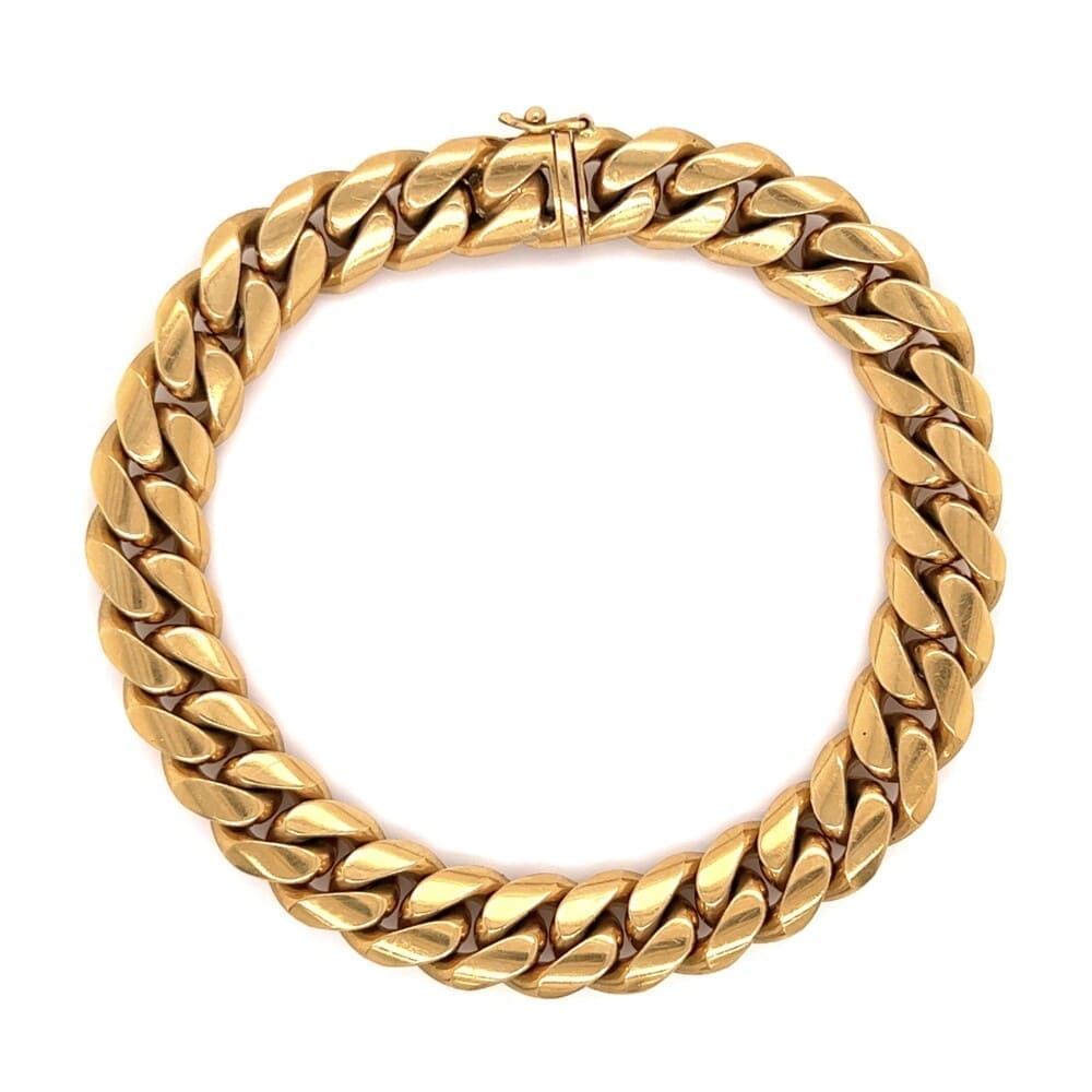 18k Yellow Gold Cuban Link Bracelet at Regard Jewelry in Austin, Texas - Regard Jewelry