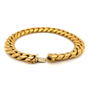 18k Yellow Gold Cuban Link Bracelet at Regard Jewelry in Austin, Texas - Regard Jewelry