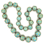 Load image into Gallery viewer, 18k Yellow Gold Wrapped Turquoise Necklace at Regard Jewelry in Austin, Texas - Regard Jewelry
