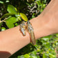 18K YG Double Horse Head Bypass Bracelet 80.6g, .80tcw Diamonds at Regard Jewelry in Austin, Texas - Regard Jewelry