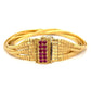 18K YG Stunning 7 Row Satin Gold Bracelet 47.8g, 1x8" at Regard Jewelry in Austin, Texas - Regard Jewelry
