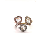 Load image into Gallery viewer, 18kt Three-Branch Diamond Ring at Regard Jewelry in Austin, Texas - Regard Jewelry
