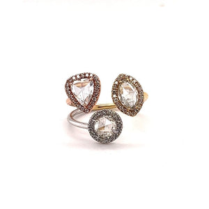 18kt Three-Branch Diamond Ring at Regard Jewelry in Austin, Texas - Regard Jewelry